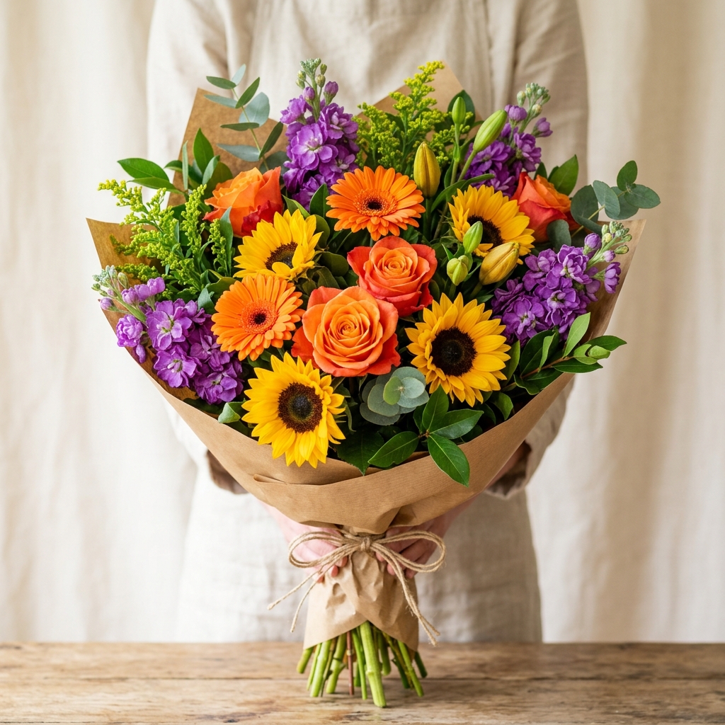 Colourful fresh flower bouquets in Mildura